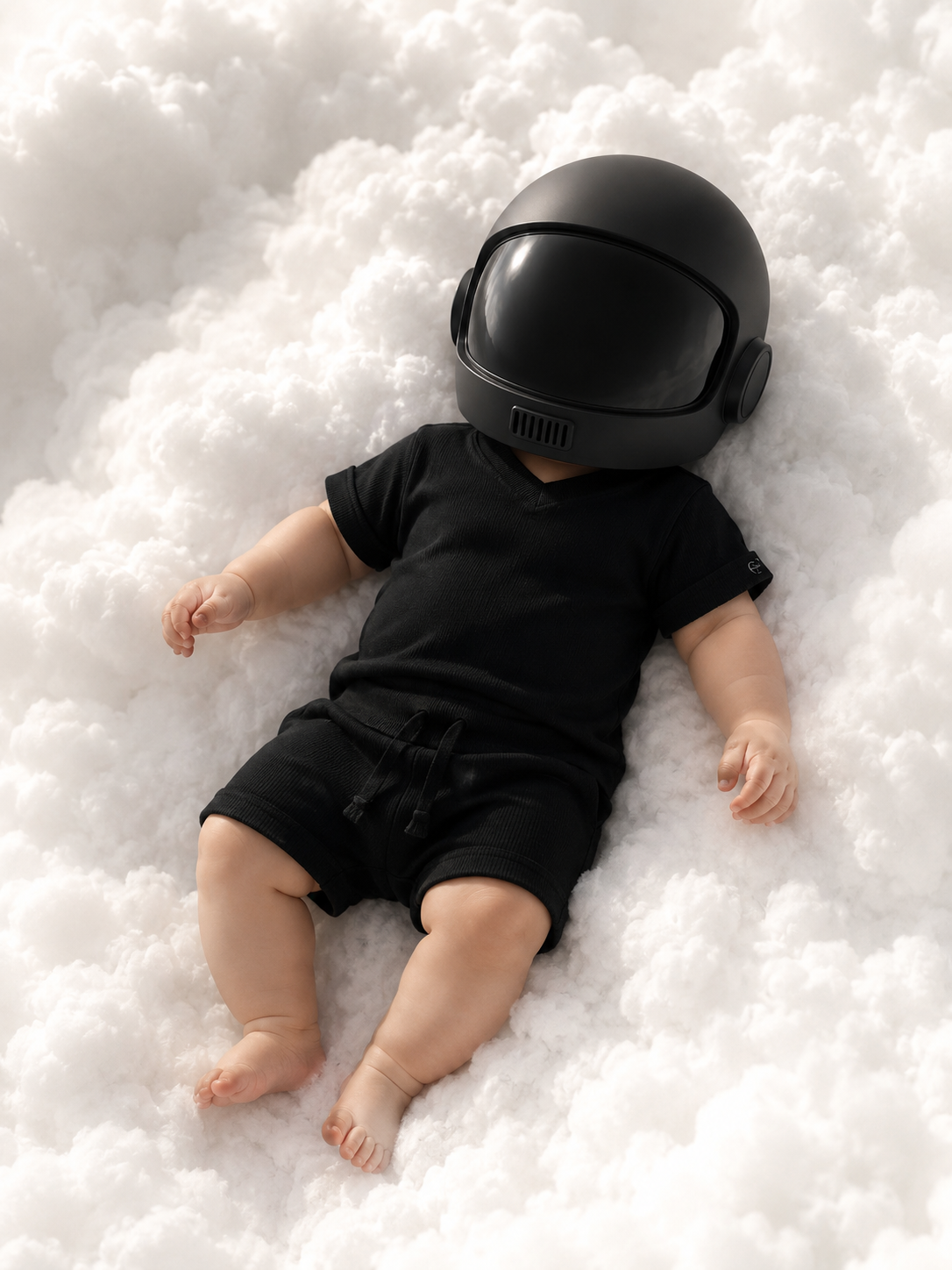 ECLIPSE set styled — T-shirt and shorts together, unisex infant, MILKY WAY BABY